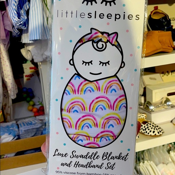 Little Sleepies Swaddle Gift Set Bundle NIB